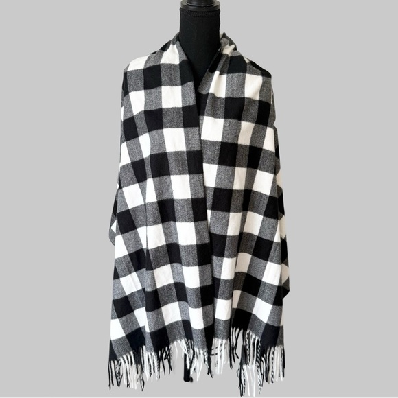 Sky Cashmere Pashmina Stole Soft and Fine Plaid Shawls
 Scarf - Picture 1 of 9